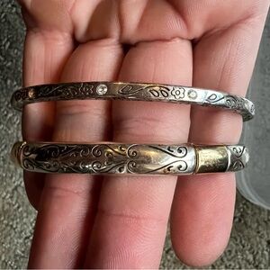 Brighton stackable silver bracelets